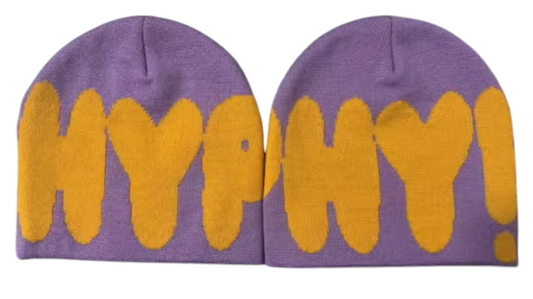 HYPHY! LAVENDER/YELLOW BEANIE (EARLY ORDER)