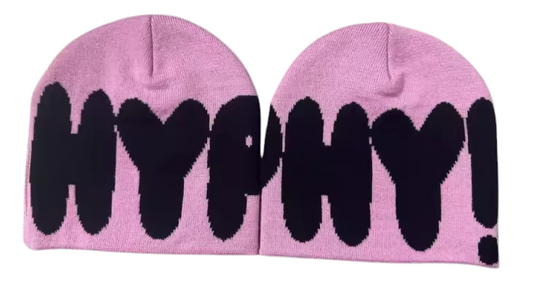 HYPHY! PINK/BLACK BEANIE (EARLY ORDER)